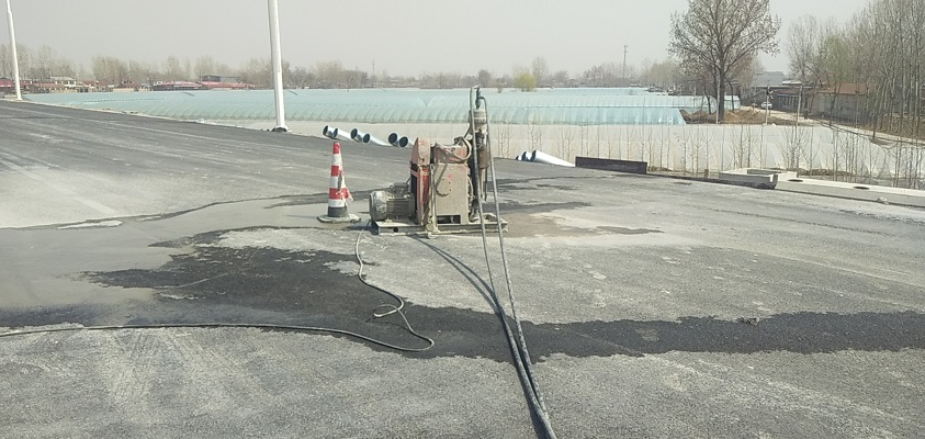 南皮道路回填土下沉注浆